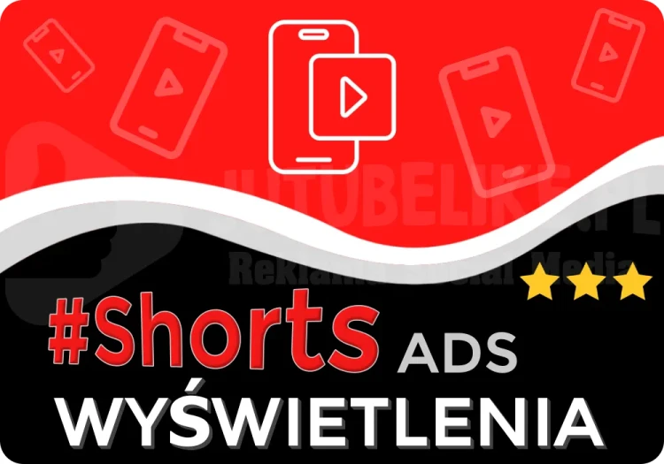 Kup wyświetlenia ADS krótkie Shorts na YouTube  od sklep-jutubelike.pl