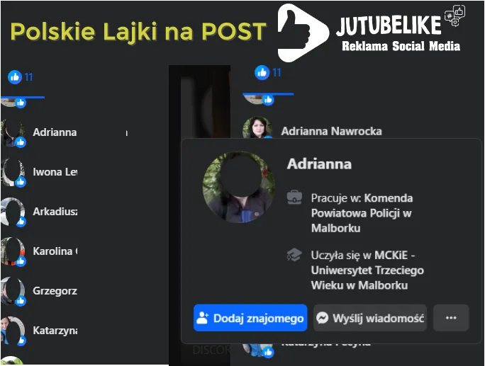Przykład kampanii Polskie Lajki na FB Post Film