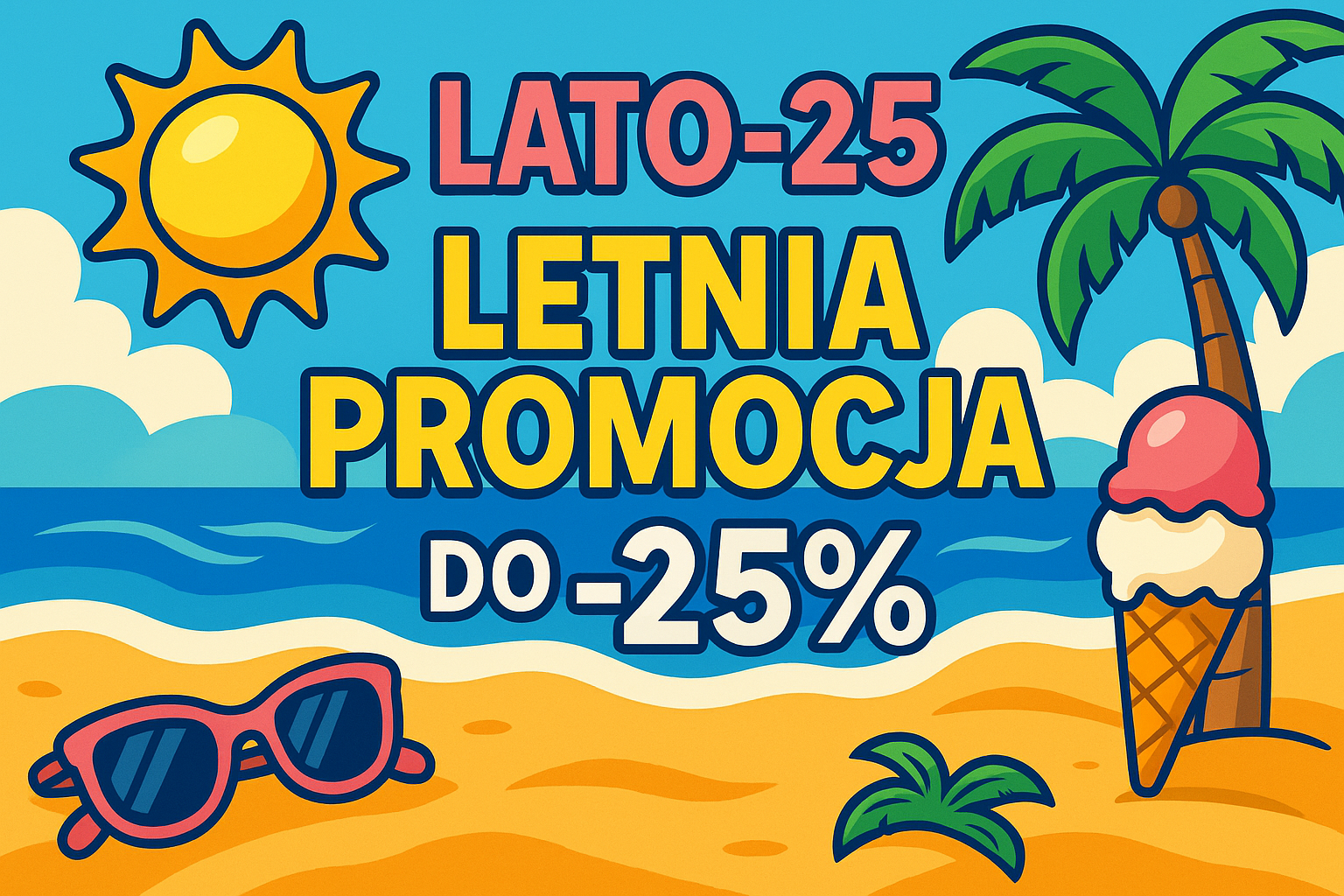 Letnia Promocja LATO-25 – Wakacyjny Rabat do -25%!