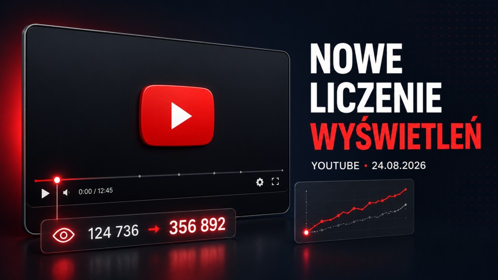 Jak YouTube liczy wyświetlenia od 24 sierpnia 2026? Nowe zasady